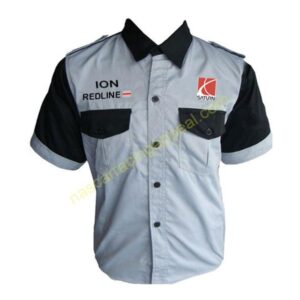 Saturn Racing Shirt, Ion Redline Gray and Black Crew Shirt, NASCAR Shirt,
