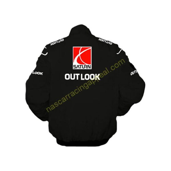 Saturn Outlook, Racing Jacket, Black, NASCAR Jacket - Image 2