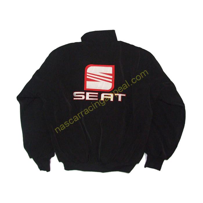Seat Team, Racing Jacket, Black, NASCAR Jacket - Nascar Racing Appeal