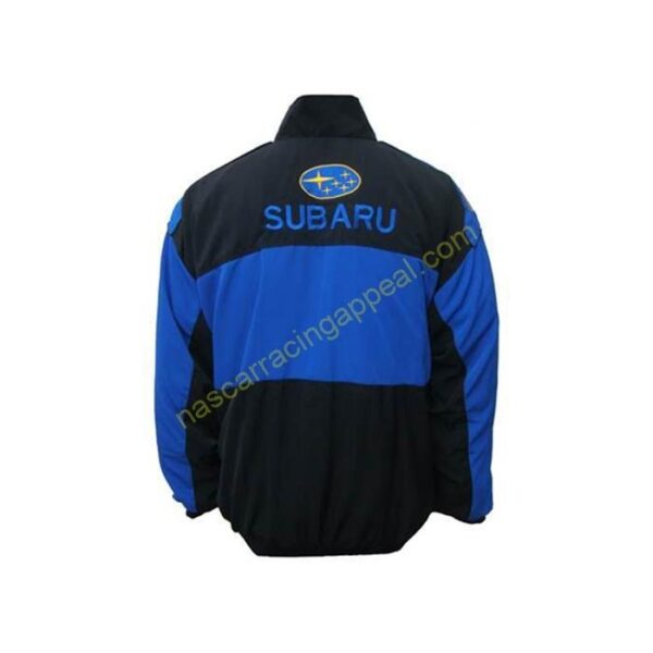 Subaru Racing Jacket, Blue and Black Rally Team, NASCAR Jacket,