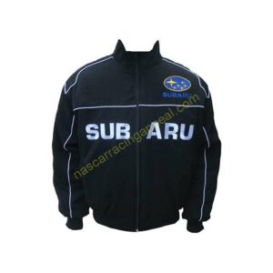 Subaru Racing Jacket Black, NASCAR Jacket,