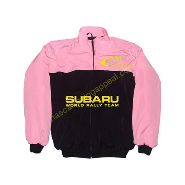 Subaru Racing Jacket Pink and Black, NASCAR Jacket,