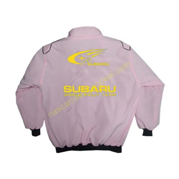 Subaru Racing Jacket Pink, NASCAR Jacket,