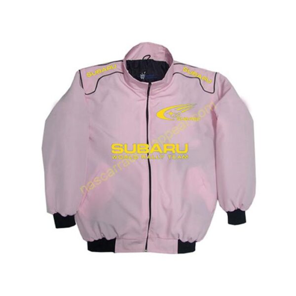 Subaru Racing Jacket Pink, NASCAR Jacket,