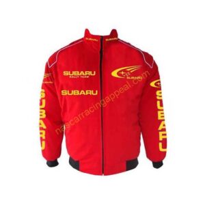 Subaru Racing Jacket Red, NASCAR Jacket,