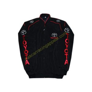 Toyota Black Racing Jacket Coat, NASCAR Jacket,