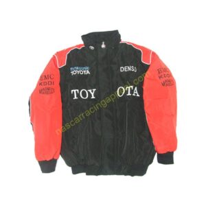 Toyota Panasonic Racing Jacket, Black & Red, NASCAR Jacket,