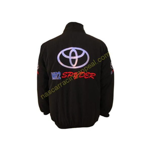 Toyota Spyder Racing Jacket Black, NASCAR Jacket,