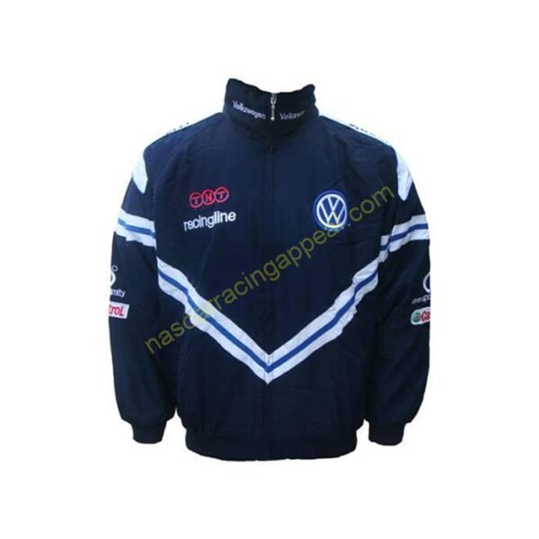 VW Volkswagen Racingline Navyblue Racing Jacket, NASCAR Jacket,