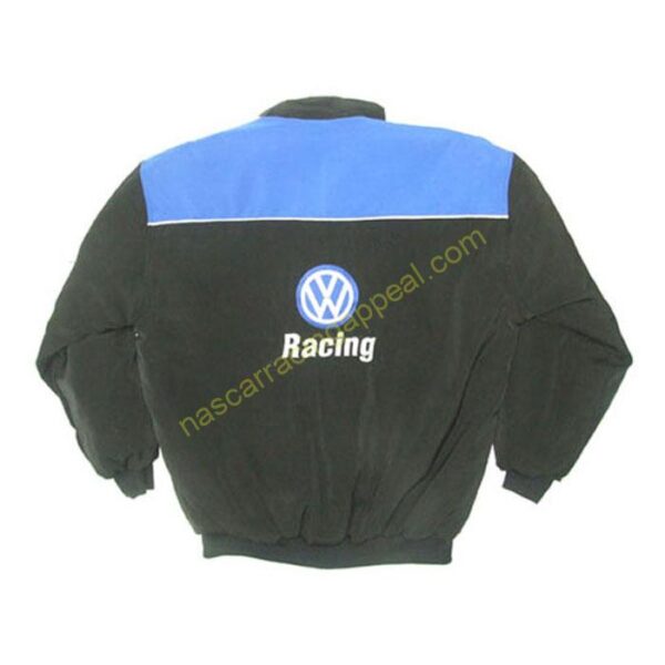 Volkswagen TNT Racing Jacket Royal Blue and Black, NASCAR Jacket,