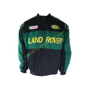 Land Rover Racing Jacket Green and Black, NASCAR Jacket,