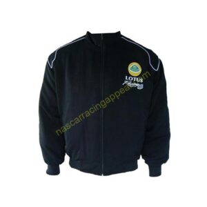 Lotus Racing Jacket Black Coat, NASCAR Jacket,