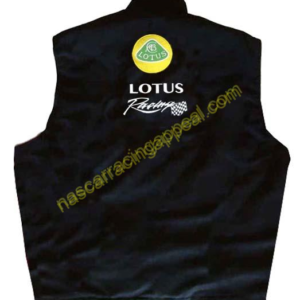 Lotus Racing Vest, Black, NASCAR Vest,