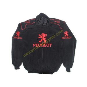 Peugeot Sport Racing Jacket Black, NASCAR Jacket,