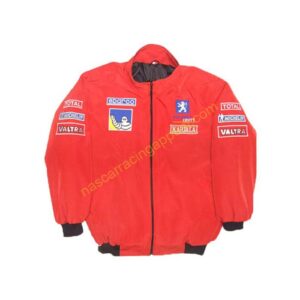 Peugeot Sport Racing Jacket Red, NASCAR Jacket,
