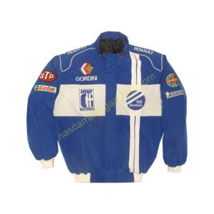 Renault R8 Gordini Racing Jacket, Blue white band, NASCAR Jacket,