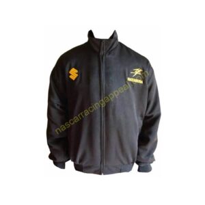 Suzuki GSX Hayabusa Racing Jacket, Black Motorcycle, NASCAR Jacket,