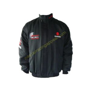 Suzuki GSX R Hayabusa Racing Jacket, Black, NASCAR Jacket,