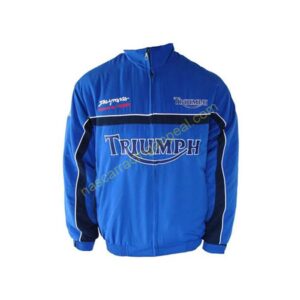 Triumph Daytona Racing Jacket, Blue, NASCAR Jacket,