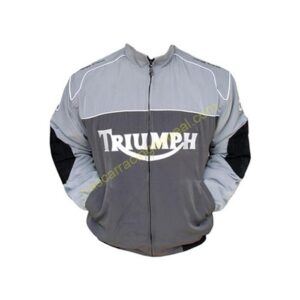 Triumph Racing Jacket Gray, NASCAR Jacket,