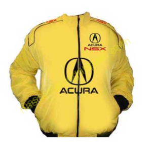 Acura NSX Racing Jacket, Yellow, NASCAR Jacket,