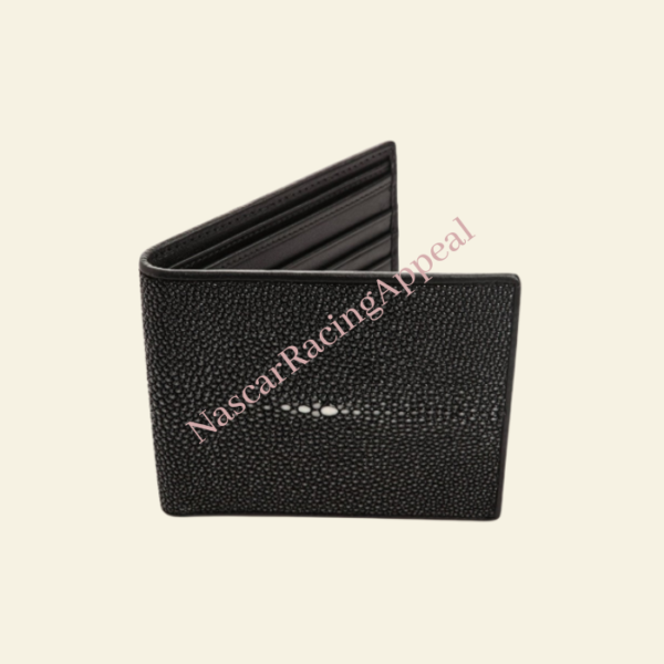 Black Polished Stingray Wallet