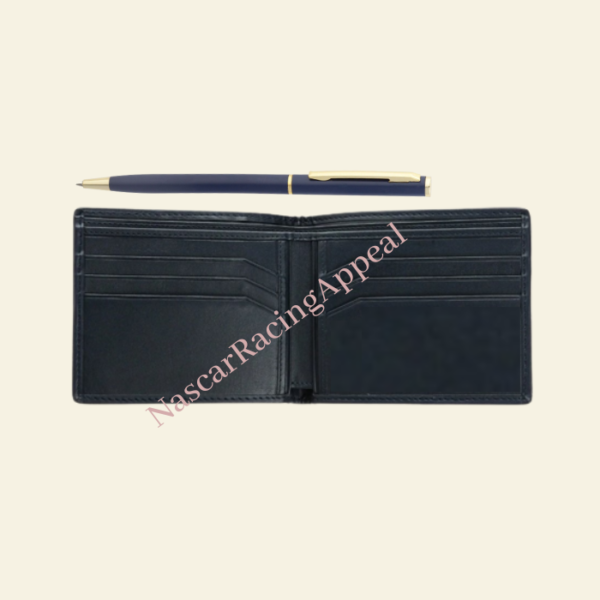 Black Polished Stingray Skin Leather Wallet