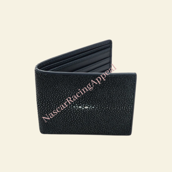 Dark Blue Leather Wallet Manufactured From NascarRacingAppeal 5