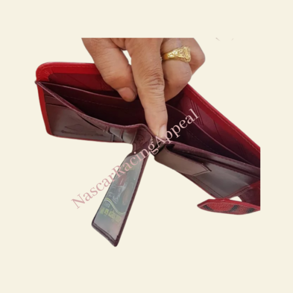 Red Grade A stingray leather wallet | gift package included | coin compartment | Stingray Leather Wallet | Free Delivery