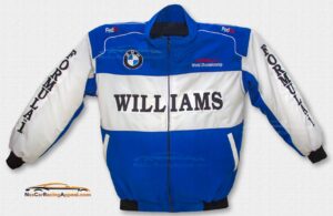 BMW Williams Blue and White Jacket Racing Jacket