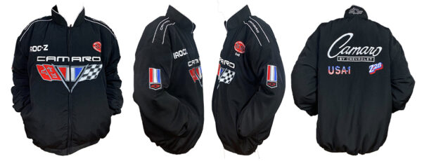 Camaro Racing Jacket Black, NASCAR Jacket