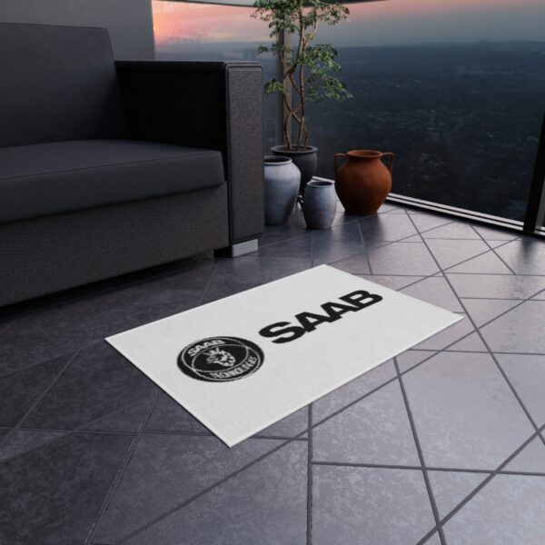 Saab Logo Outdoor Rug, Custom doormat, personalised doormat, personalized Rug, monogram rug, housewarming, closing gift, Custom Rug - Image 4