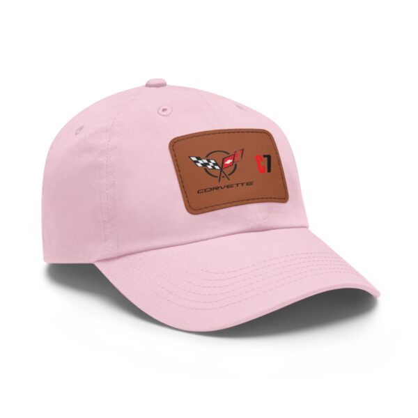 Corvette  C7, Personalized Hats, Custom Hats, Custom Company Hats, Business, Teams, Event Hats Dad Hat with Leather Patch (Rectangle) - Image 22