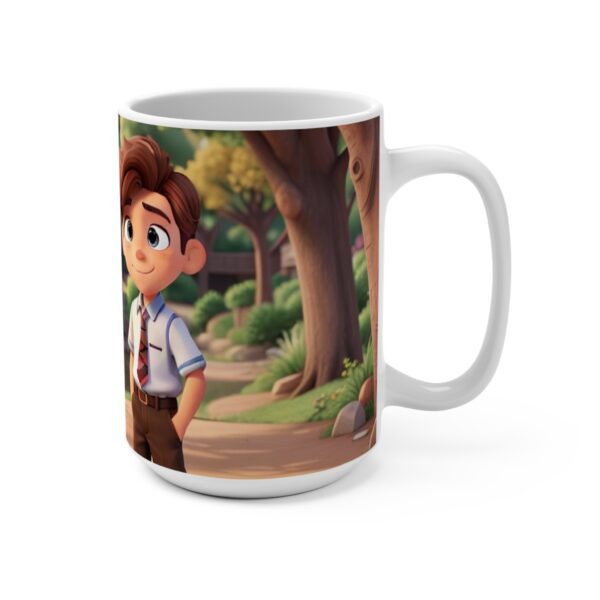 cartoon Coffee Ceramic Mug, cartoon Coffee cap, cartoon Coffee mug, Coffee mug, cartoon ceramic mug, White ceramic mug, 11oz - Image 2