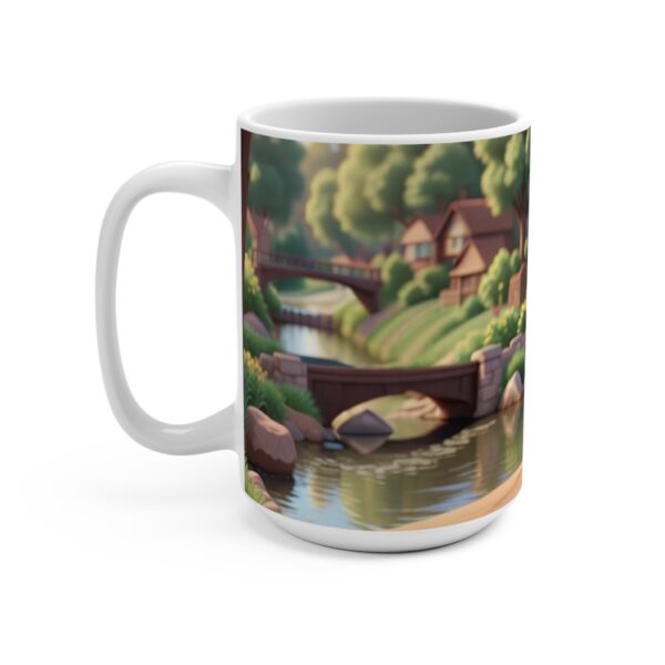 cartoon Coffee Ceramic Mug, cartoon Coffee cap, cartoon Coffee mug, Coffee mug, cartoon ceramic mug, White ceramic mug, 11oz - Image 3