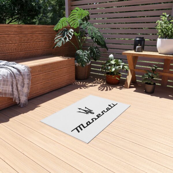 Maserati Logo Outdoor Rug, Custom doormat, personalised doormat, personalized Rug, monogram rug, housewarming, closing gift, Custom Rug - Image 3