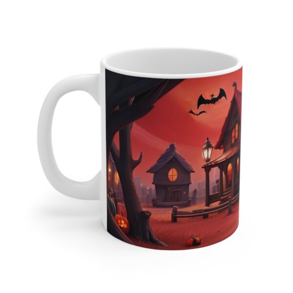 Halloween Coffee Ceramic Mug, halloween Coffee cap, halloween Coffee mug, Coffee mug, ceramic mug, White ceramic mug, 11oz - Image 2