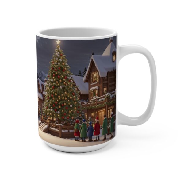 Christmas Merry XMass Coffee Ceramic Mug, Christmas Coffee cap, Christmas Coffee mug, Coffee mug, ceramic mug, White ceramic mug, 15oz - Image 2