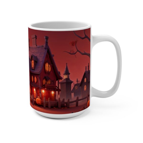 Halloween Coffee Ceramic Mug, halloween Coffee cap, halloween Coffee mug, Coffee mug, ceramic mug, White ceramic mug, 15oz - Image 2