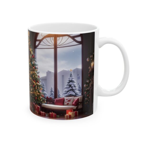 Christmas Merry XMass Coffee Ceramic Mug, Christmas Coffee cap, Christmas Coffee mug, Coffee mug, ceramic mug, White ceramic mug, 11oz - Image 4