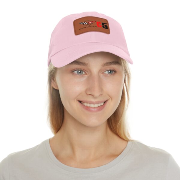 Corvette C5, Personalized Hats, Custom Hats, Custom Company Hats, Business, Teams, Event Hats Dad Hat with Leather Patch - Image 24