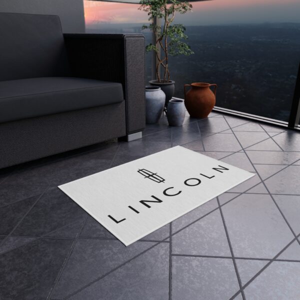 Lincoln Logo Outdoor Rug, Custom doormat, personalised doormat, personalized Rug, monogram rug, housewarming, closing gift, Custom Rug - Image 4