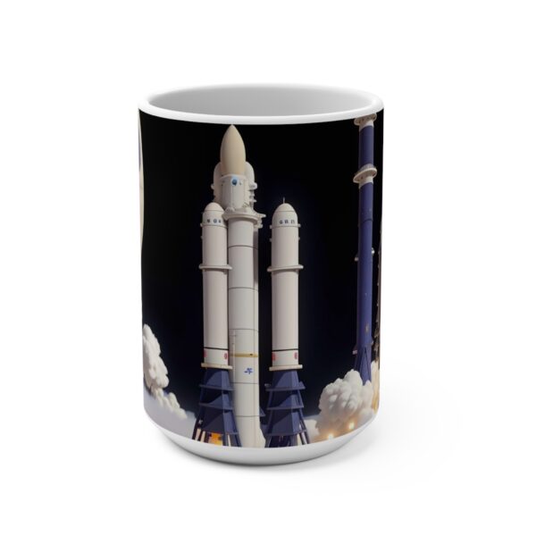 Rocket Coffee Mug, Rocket Coffee Ceramic Mug, Rocket Coffee mug, Rocket Coffee mug, celebration ceramic mug, Rocket White ceramic mug, 15oz