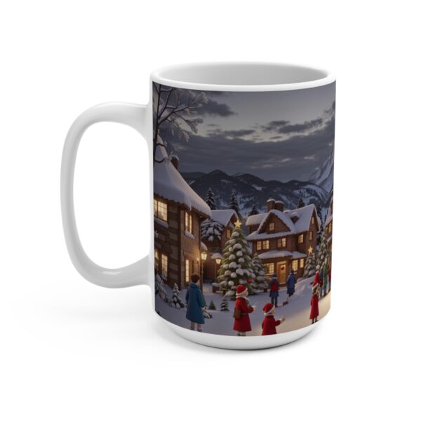 Christmas Merry XMass Coffee Ceramic Mug, Christmas Coffee cap, Christmas Coffee mug, Coffee mug, ceramic mug, White ceramic mug, 15oz - Image 3