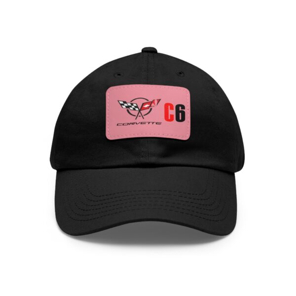 Corvette C6, Black, Personalized Hats, Custom Hats, Custom Company Hats, Business, Teams, Event Hats Dad Hat with Leather Patch - Image 17