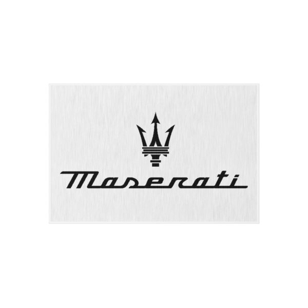Maserati Logo Outdoor Rug, Custom doormat, personalised doormat, personalized Rug, monogram rug, housewarming, closing gift, Custom Rug