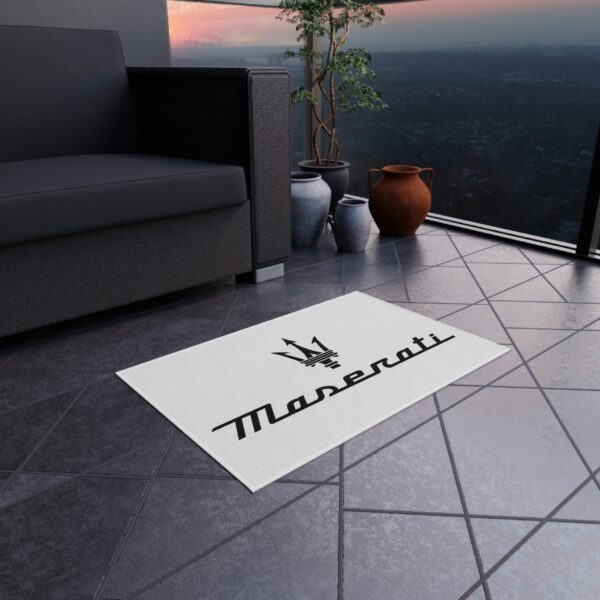 Maserati Logo Outdoor Rug, Custom doormat, personalised doormat, personalized Rug, monogram rug, housewarming, closing gift, Custom Rug - Image 4