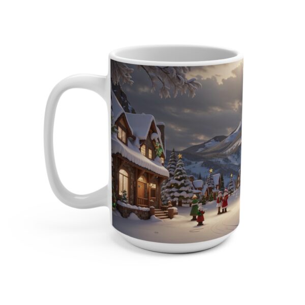 Christmas Merry XMass Coffee Ceramic Mug, Christmas Coffee cap, Christmas Coffee mug, Coffee mug, ceramic mug, White ceramic mug, 15oz - Image 3