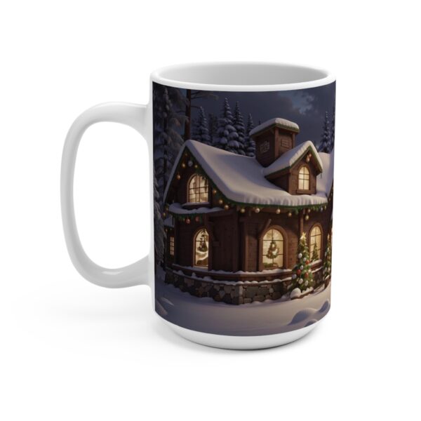 Christmas Merry XMass Coffee Ceramic Mug, Christmas Coffee cap, Christmas Coffee mug, Coffee mug, ceramic mug, White ceramic mug, 15oz - Image 3