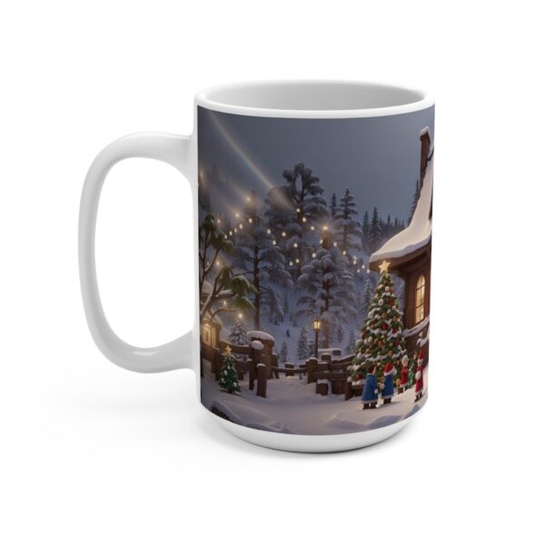 Christmas Merry XMass Coffee Ceramic Mug, Christmas Coffee cap, Christmas Coffee mug, Coffee mug, ceramic mug, White ceramic mug, 15oz - Image 3